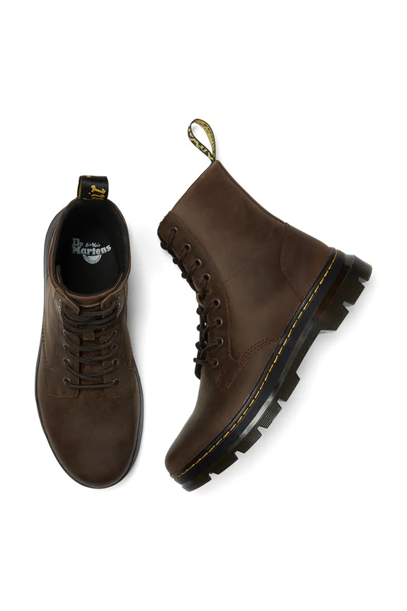 Шкіряні черевики Dr. Martens Combs коричневий DM26006207