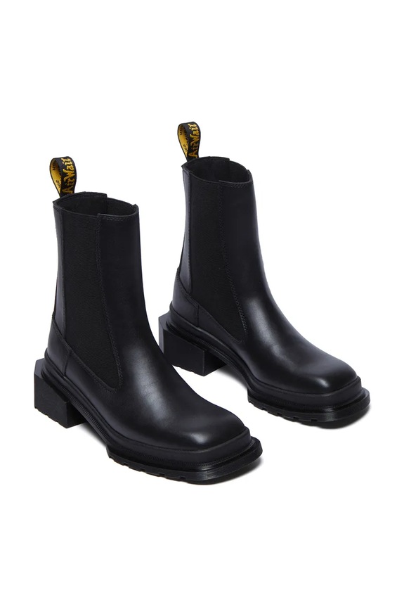 Dr. Martens botki skórzane Maybole Chelsea DM32069001 czarny AW25