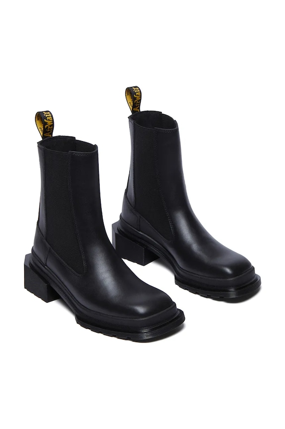 Dr. Martens botki skórzane Maybole Chelsea DM32069001 czarny AW25