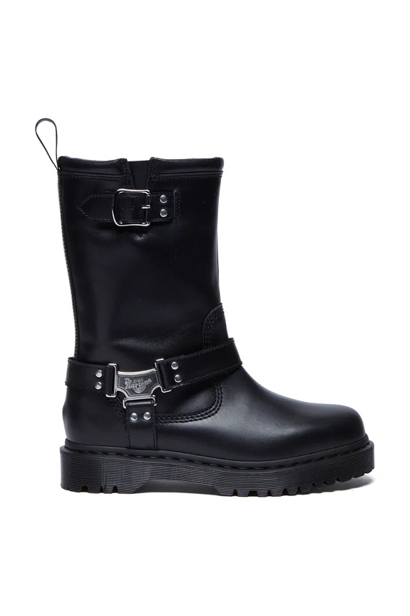 Dr. Martens leather ankle boots Anistone Hi grain leather black DM32199001