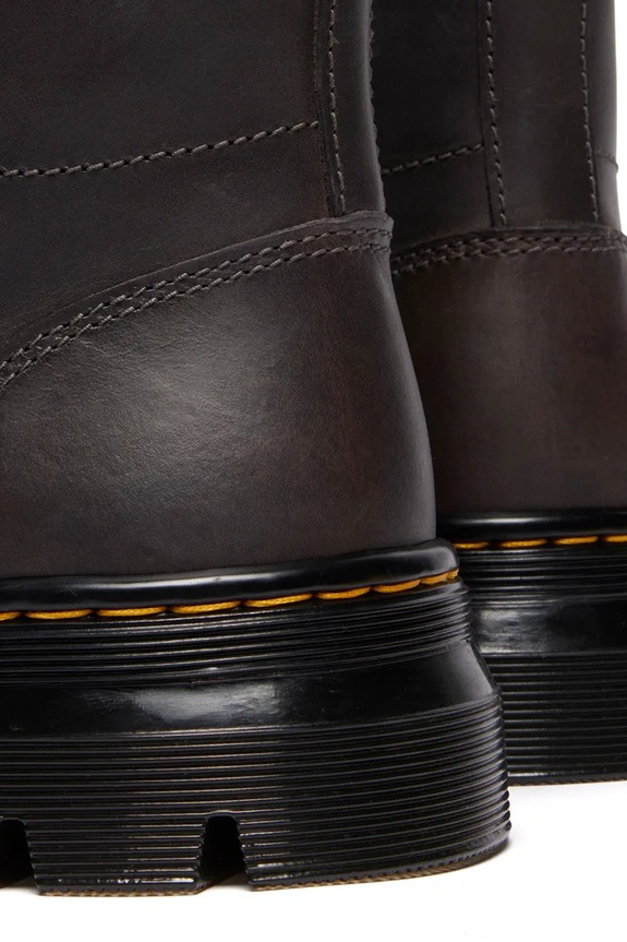 Kožené členkové topánky Dr. Martens Combs sivá DM40603020