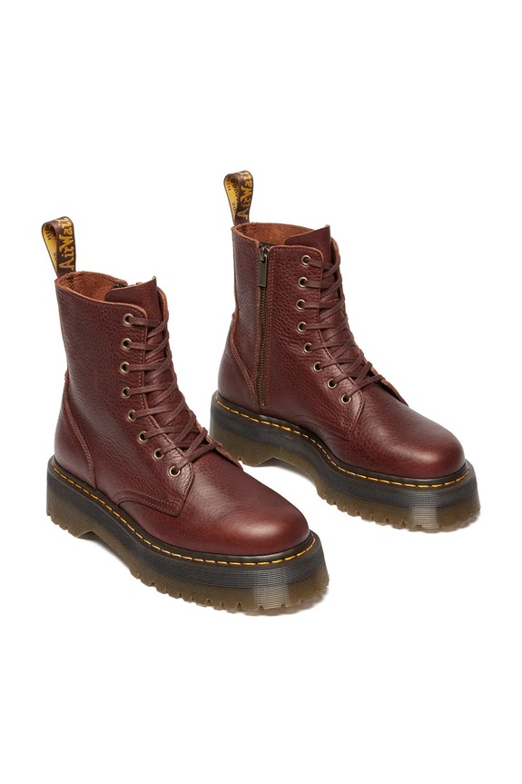 Dr. Martens workery skórzane Jadon DM41324200 bordowy AW25