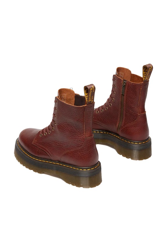Obuwie Dr. Martens workery skórzane Jadon DM41324200 bordowy