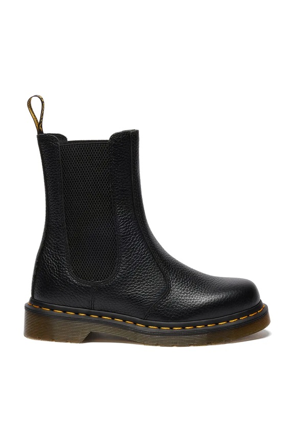 Kožené topánky chelsea Dr. Martens 2976 Hi Chelsea Boot usňová koža čierna DM41404001