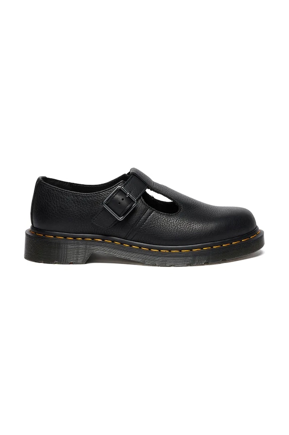 Шкіряні туфлі Dr. Martens Polley віденський чорний DM41408001