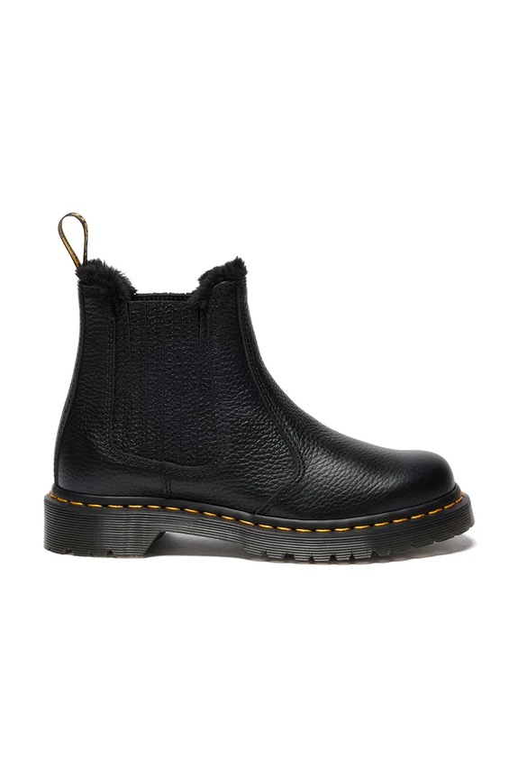 Kožené topánky chelsea Dr. Martens 2976 Leonore II usňová koža čierna DM41416001