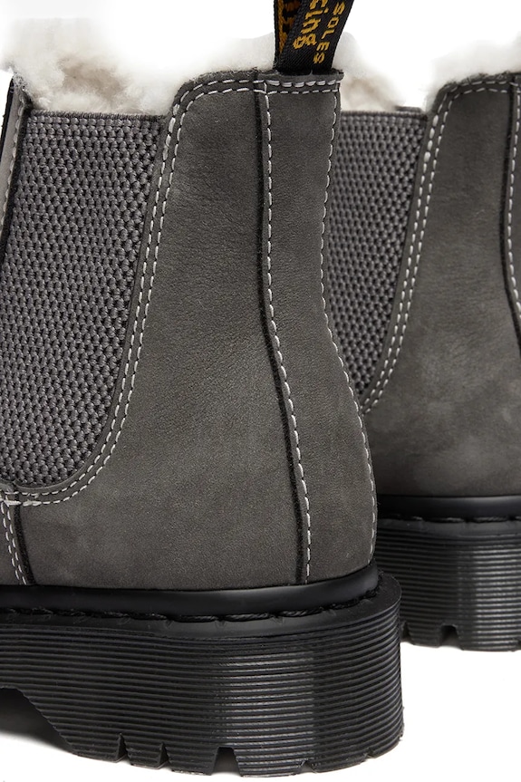 Замшевые ботинки Dr. Martens 2976 Bex Fur Lined серый DM41420020
