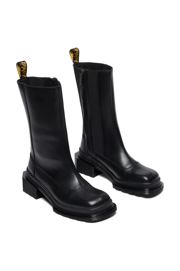 Dr. Martens botki skórzane Maybole Hi DM41993001 czarny AW25