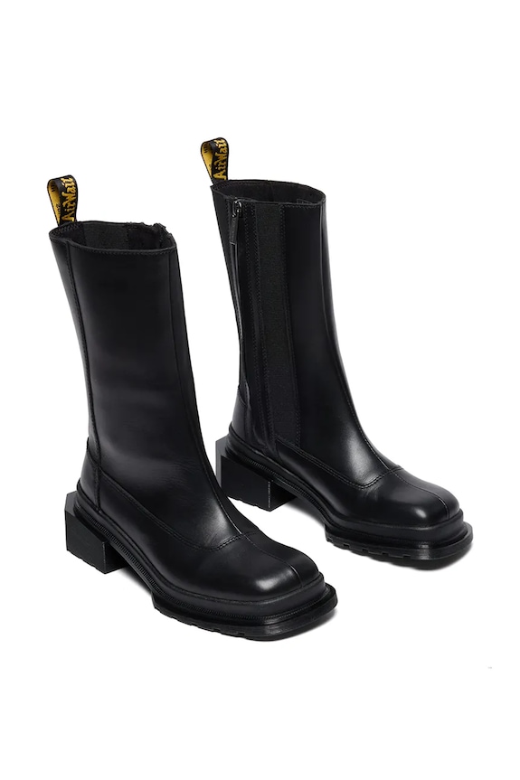 Dr. Martens botki skórzane Maybole Hi DM41993001 czarny AW25