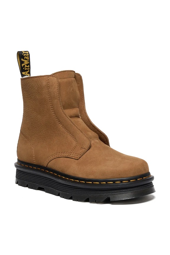 Dr. Martens botki nubukowe ZebZag Lace Less Warm Lined DM42019200
