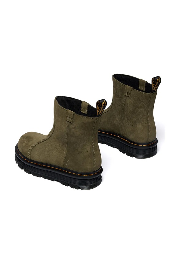 Boty Nubukové boty Dr. Martens ZebZag Rigger DM42022300 zelená