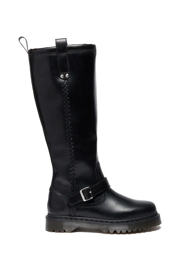 Kožené čižmy Dr. Martens Anistone usňová koža čierna DM42669001