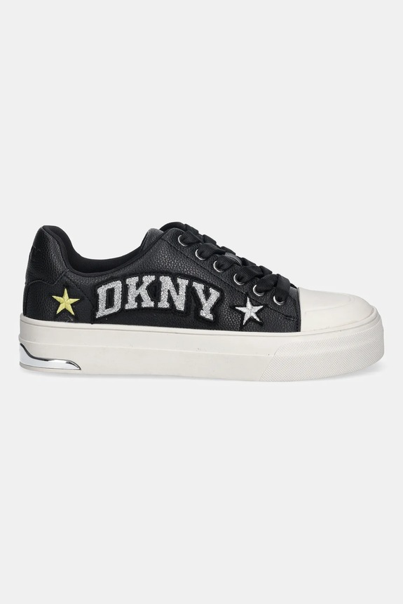 Kožené tenisky Dkny York Star K4588454.BLK čierna AW25