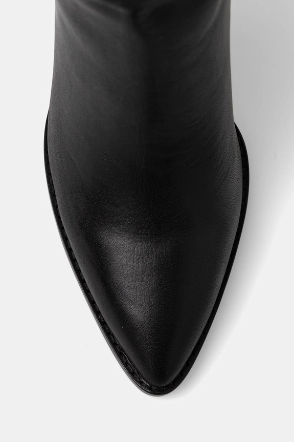Steve Madden bőr csizma Bixby fekete 11004834.017