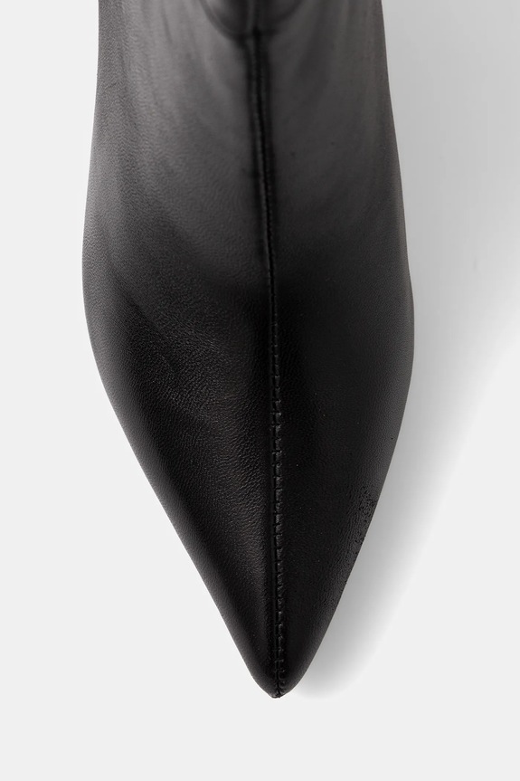 Kožne čizme Steve Madden Lavan crna 11003290.017