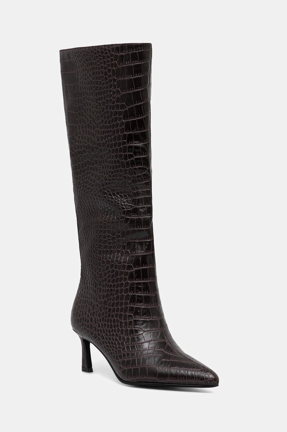 Steve Madden stivali in pelle Lavan non isolato marrone 11003290.GC3