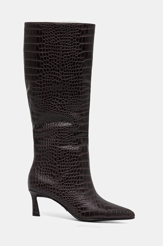 Steve Madden stivali in pelle Lavan 11003290.GC3 marrone AW25