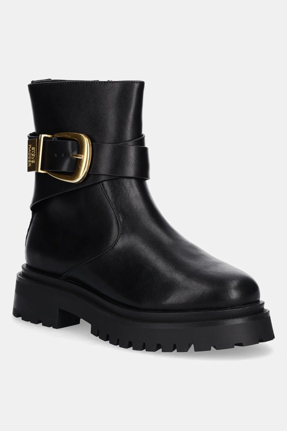 Kožené členkové topánky Steve Madden Lexs usňová koža čierna 11003593.05O