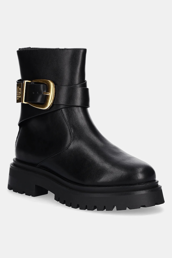 Kožené členkové topánky Steve Madden Lexs usňová koža čierna 11003593.05O