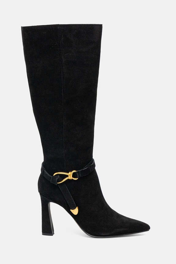 Semišové čižmy Steve Madden Sirrens 11004776.015 čierna AW25