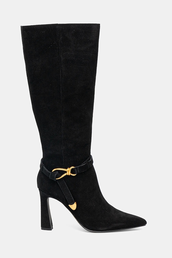 Semišové čižmy Steve Madden Sirrens 11004776.015 čierna AW25