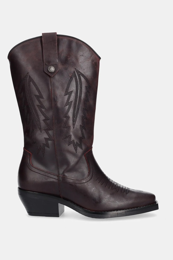 Шкіряні черевики Steve Madden Wallace 11003850.622 бордо AW25