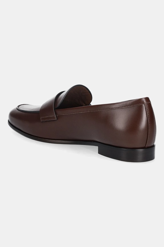 Încălțăminte Max Mara mocasini de piele REGENTMOC 2524526071600 maro