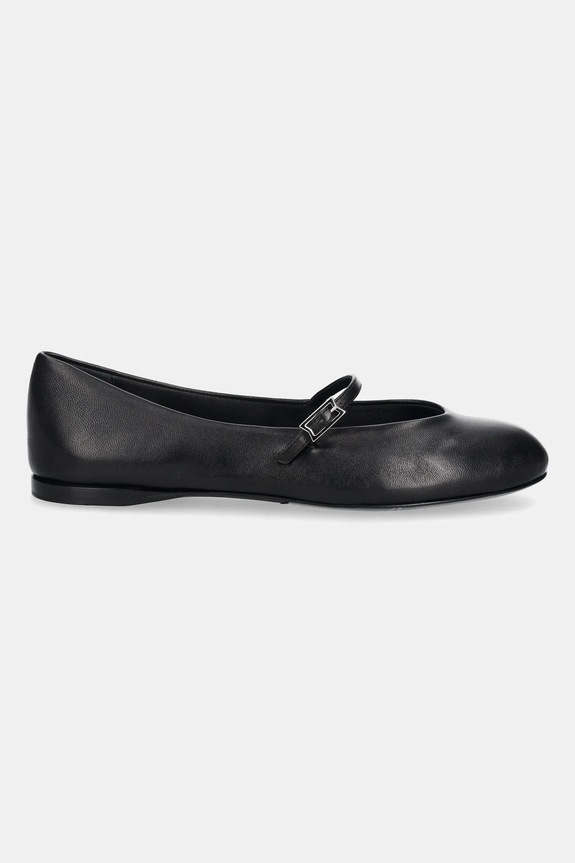 Kožené balerínky Max Mara MMBALLET 2524526311600 čierna AW25