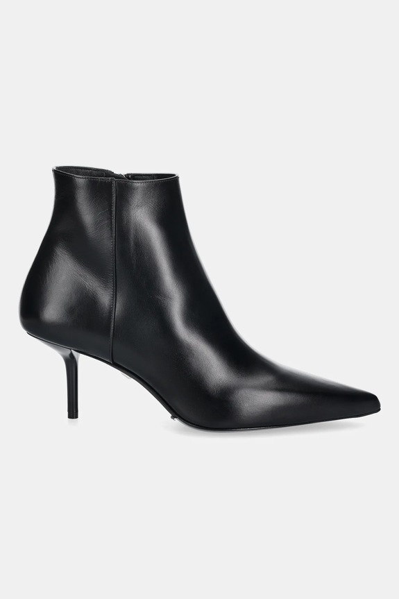 Max Mara stivaletti alla caviglia in pelle LIGHTBOOTIE 2524796011600 nero AW25