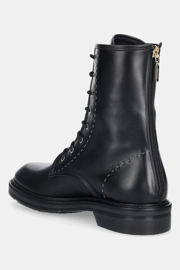 Shoes Max Mara leather biker boots URBANCOMBACT 2524796031600 black