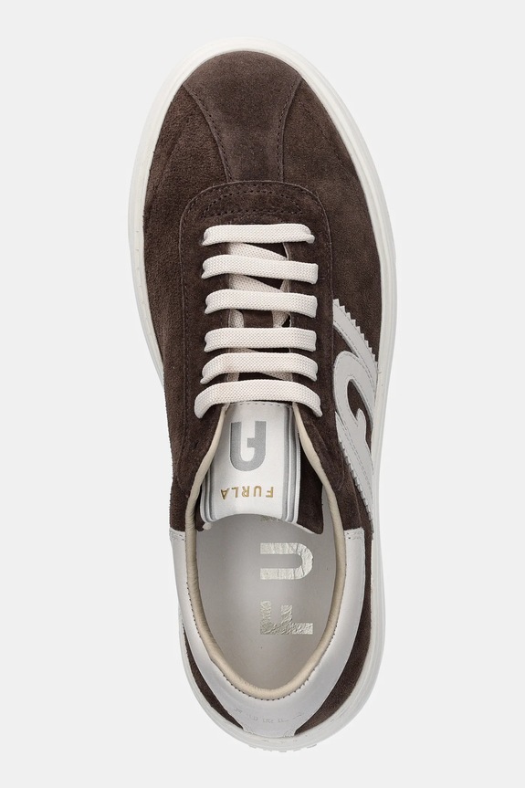 Σουέτ sneakers Furla Nuage Lace-Up καφέ YJ88NUA.BX0580.4571S
