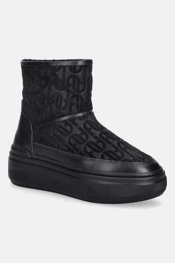 Semišové snehule Furla Nuage Snow Boot zateplené čierna YK29NUA.BX4215.O6000