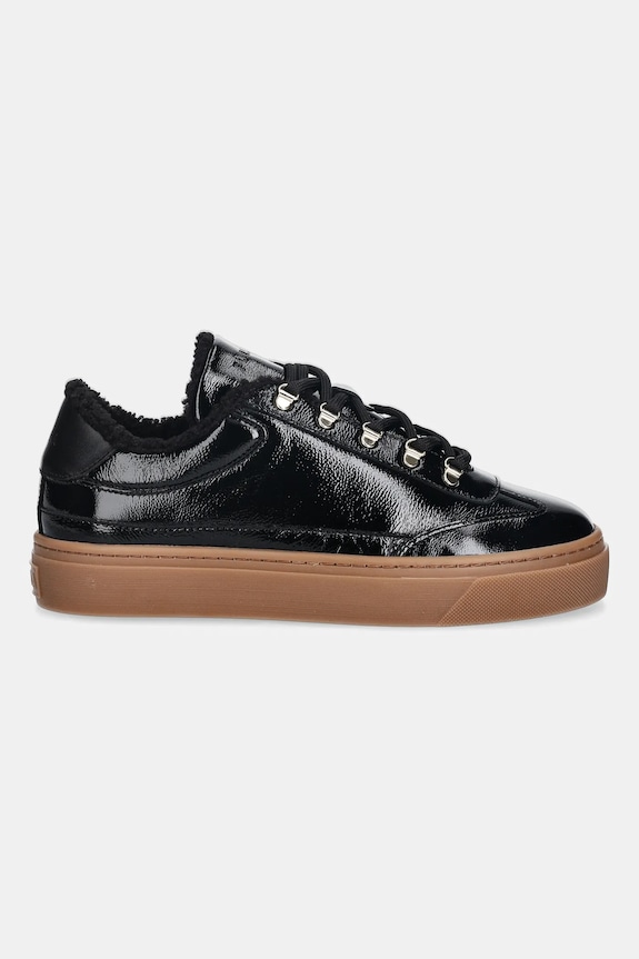 Δερμάτινα sneakers Furla Enjoy Lace-Up Sneaker YK31ENJ.BX4211.O6000 μαύρο SS26