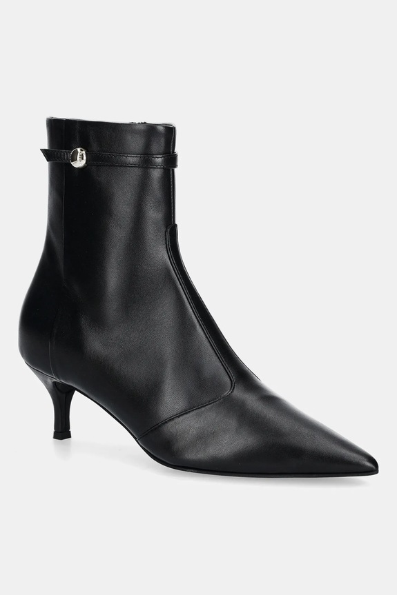 Furla cizme de piele Sfera Ankle Boot 5-8 cm negru YJ64SFE.X30000.O6000