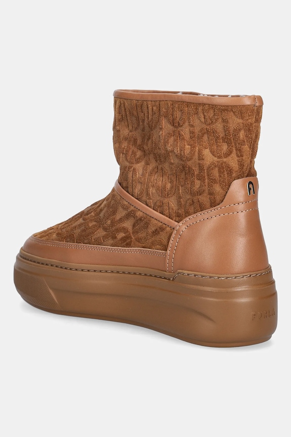 Παπούτσια Μπότες χιονιού σουέτ Furla Nuage Snow Boot YK29NUA.BX4215.RY000 καφέ