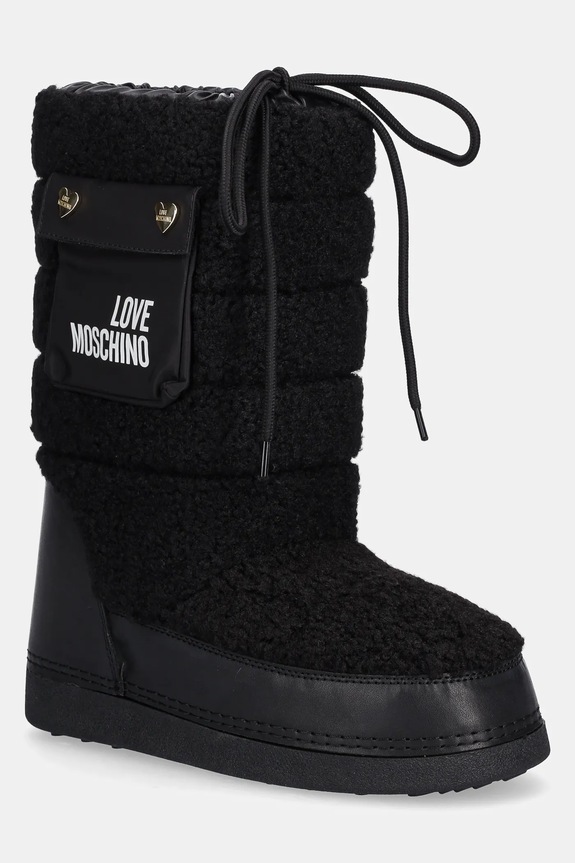 Love Moschino cizme de iarnă izolat negru JA24452G0NISM00A