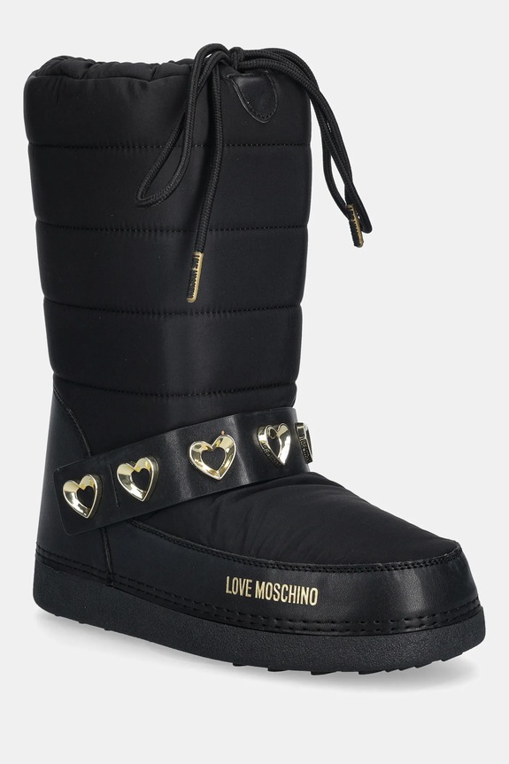 Μπότες χιονιού Love Moschino συνθετικό μαύρο JA24192G0NISD00B