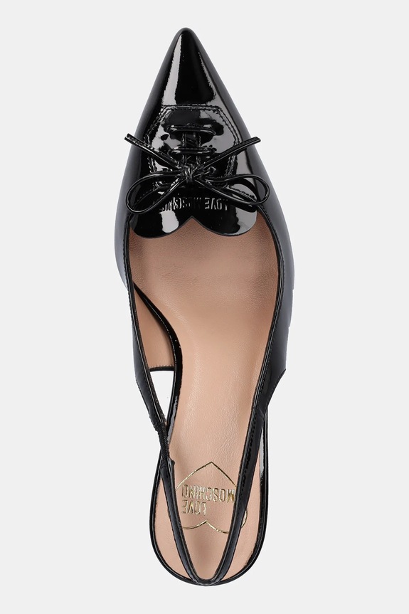 Кожаные туфли Love Moschino чёрный JA10517G0NIH0000