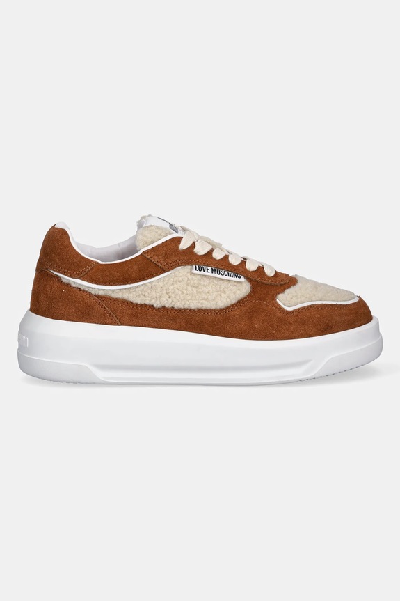 Love Moschino sneakersy JA15295H0NJU210A brązowy AW25