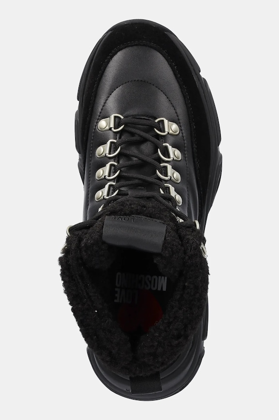 Členkové topánky Love Moschino čierna JA15356G0NIAM00A