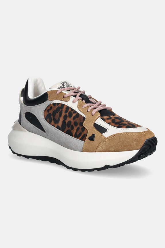 Love Moschino sneakers textil bej JA15415G0NJAB30A