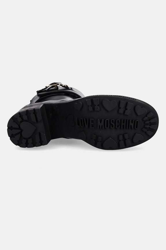 Semišové topánky Love Moschino JA24287G0NIA0000 čierna