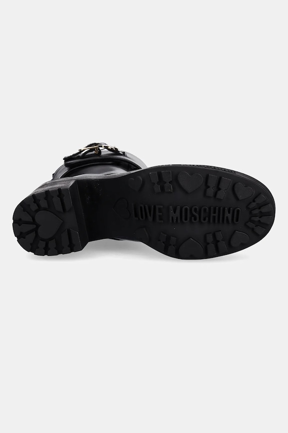 Semišové topánky Love Moschino JA24287G0NIA0000 čierna