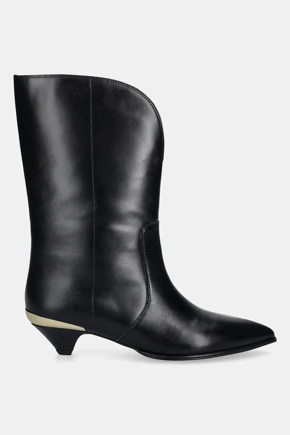 Kožené členkové topánky Love Moschino JA24363G0NIA0000 čierna AW25