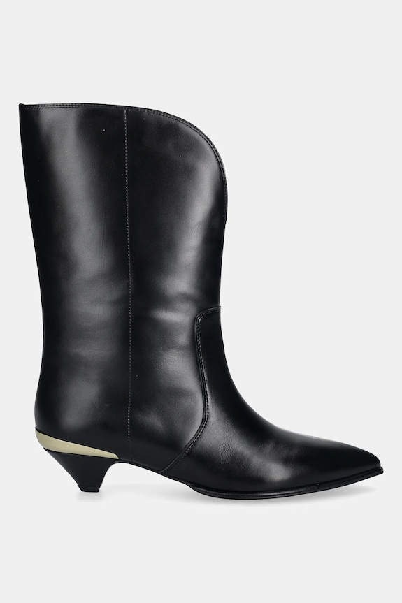 Kožené členkové topánky Love Moschino JA24363G0NIA0000 čierna AW25