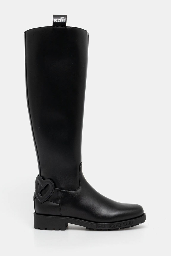 Love Moschino stivali in pelle JA26064G0NIA0000 nero AW25