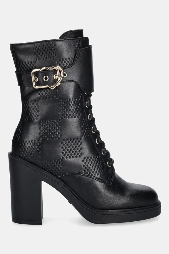 Love Moschino bőr csizma JA2435AG0NIA0000 fekete AW25