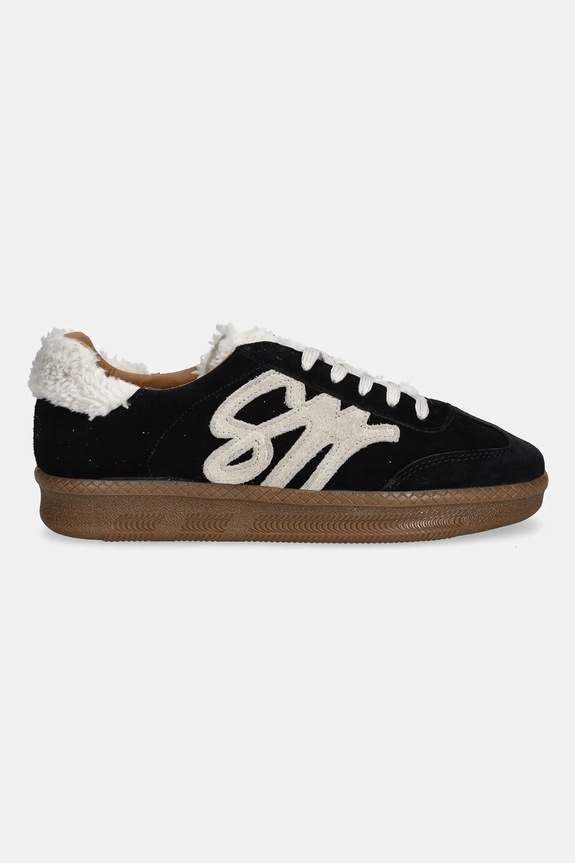 Steve Madden sneakersy zamszowe Emina 11004897.015 czarny AW25