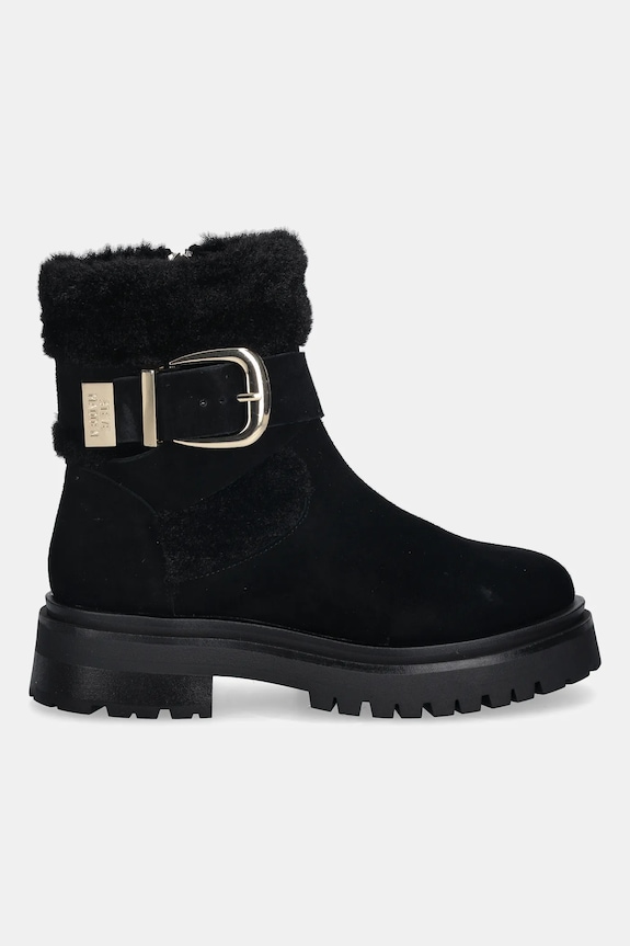 Detské semišové topánky Steve Madden Lodge 11004980.015 čierna AW25