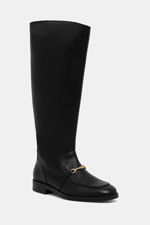 Kožené čižmy Steve Madden Night usňová koža čierna 11004951.017